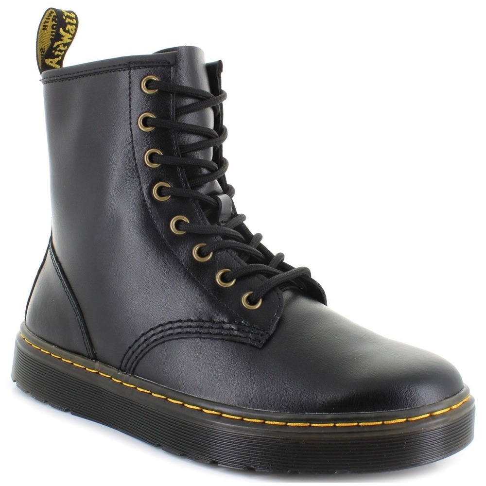 Dr Martens Zavala Boots Leather Combat Unisex Utility Moto Men's 8 Women's 9